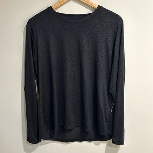 Peter Millar - women’s long sleeve performance top, black - size XL